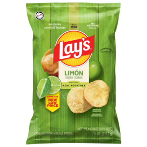 Lay's Limon Flavored Potato Chips, 7.75 oz (219.7 g)