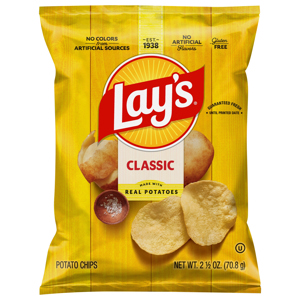 Lay's Classic Potato Chips, 2.5 oz (70.8 g)