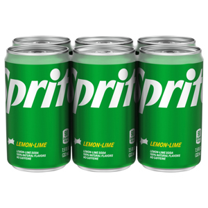 Sprite Soda, Lemon-Lime, 6 Pack, 6 - 7.5 fl oz (222 ml) cans