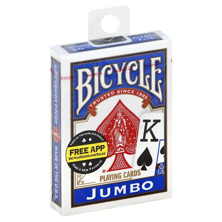Bicycle Playing Cards, Jumbo Face, Standard Size, 1 Deck | Medford