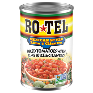 Ro-Tel Mexican Style Lime & Cilantro Diced Tomatoes with Lime Juice & Cilantro, 10 oz (283 g)