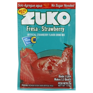 Zuko Drink Mix, Artificial Strawberry Flavor, 0.9 oz (25 g)