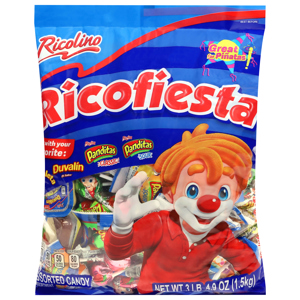 Ricolino Ricofiesta Assorted Candy, 52.9 oz (3 lb 4.9 oz) 1.5 kg