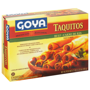 Goya Taquitos, Beef, 20 taquitos [21 oz (1.31 lb) (595 g)]