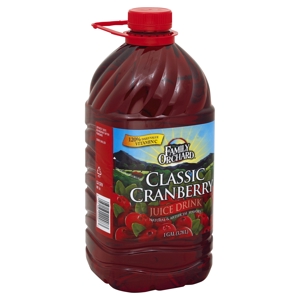 Family Orchard Juice Drink, Classic Cranberry, 1 gal (3.78 l)