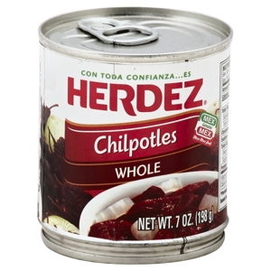 Herdez Chilpotles, Whole, 7 oz (198 g)