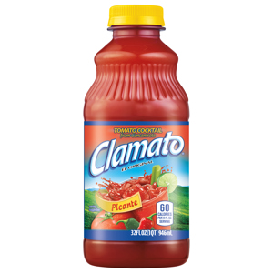 Clamato Tomato Cocktail, Picante, 32 fl oz (1 qt) 946 ml