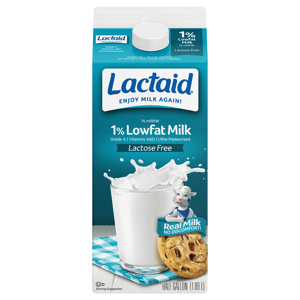 Lactaid Lactose Free 1% Lowfat Milk, 0.5 gal (1.89 l)