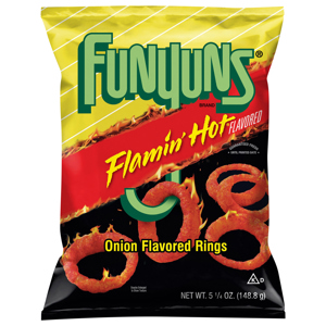 Funyuns Flamin' Hot Flavored Onion Flavored Rings, 5.25 oz (148.8 g)