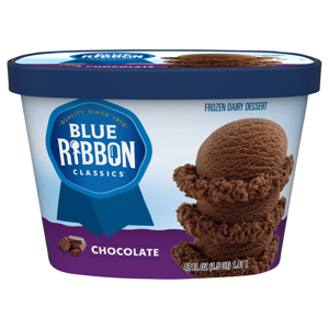 Blue Ribbon Classics Chocolate Frozen Dairy Dessert, 48 fl oz (1.5 qt) 1.41 l