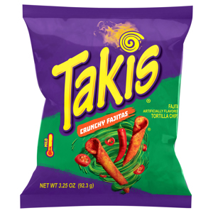 Takis Tortilla Chips, Crunchy Fajitas, Mild, 3.25 oz (92.3 g)