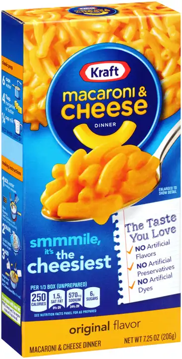 Kraft Family Size Macaroni & Cheese Dinner Original Flavor 411g