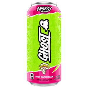 Ghost Zero Sugar Warheads Sour Watermelon Energy Drink, 16 fl oz (473 ml)