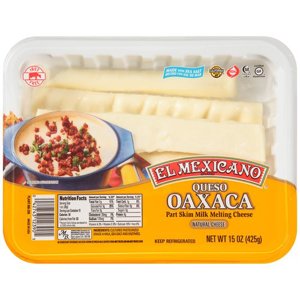 El Mexicano Melting Cheese, Part Skim, Queso Oaxaca, 15 oz (425 g)