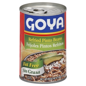 Goya Pinto Beans, Refried, Fat Free, 16 oz (1 lb) 454 g