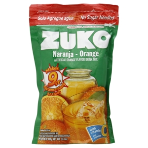 Zuko Drink Mix, Artificial Orange Flavor, 14.1 oz (400 g)
