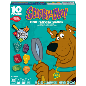 Betty Crocker Scooby-Doo Assorted Fruit Flavored Snacks, 10 - 0.8 oz (22.6 g) pouches [8 oz (226 g)]