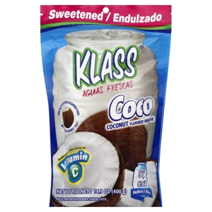 Klass Drink Mix, Coconut, 14.1 oz (400 g)