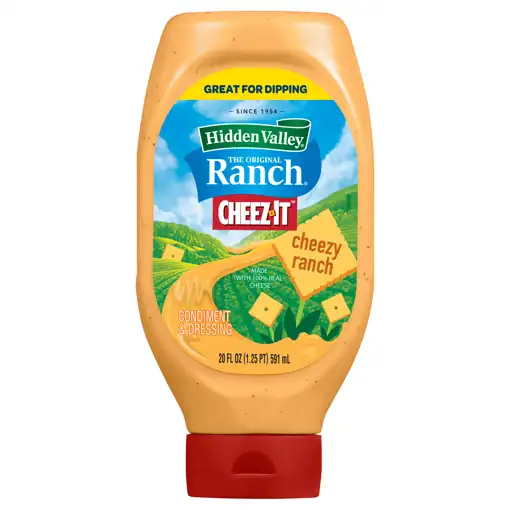 Welcome  Food Depot 50 Dublin  Hidden Valley Condiment & Dressing,  Cheez-it, Cheezy Ranch, 20 Fl Oz (1.25 Pt) 591 Ml