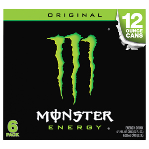 Monster Original Energy Drink, 6 - 12 fl oz (355 ml) cans [72 fl oz (2.13 l)]