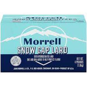 Morrell Snow Cap Lard, 4 Lb