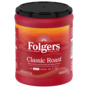 Folgers Ground Medium Classic Roast Coffee, 9.6 oz (272 g)
