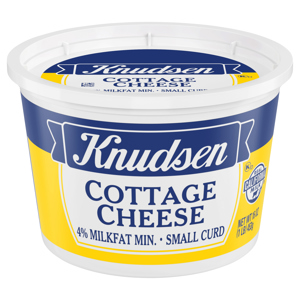 Knudsen 4% Milkfat Min Small Curd Cottage Cheese, 16 oz (1 lb) 453 g