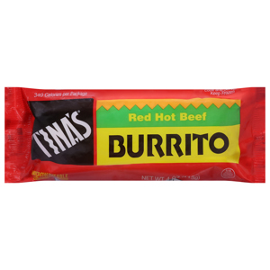 Tina's Burrito, Red Hot Beef, 4 oz (113 g)
