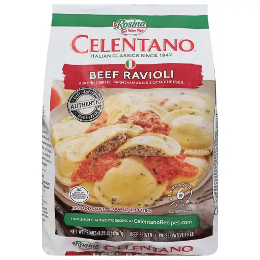 My Products – Jerry's Edina – Celentano Beef Ravioli, 20 Oz (1.25