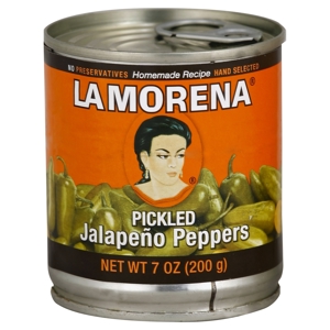 La Morena Jalapeno Peppers, Pickled, 7 oz (200 g)