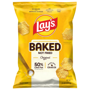 Lay's Baked Not Fried Original Potato Crisps, 6.25 oz (177.1 g)
