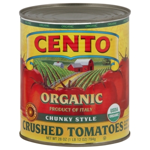Cento Tomatoes, Organic, Chunky Style, Crushed, 28 oz (1 lb 12 oz) 794 g