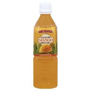 El Mexicano Aloe Vera Drink, Mango, 16.9 fl oz (1.05 pints) 500 ml