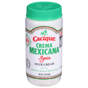 Cacique Sour Cream, Crema Mexicana Agria, 15 oz (425 g)