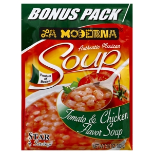 La Moderna Soup, Tomato & Chicken Flavor, Bonus Pack, 3.5 oz (100 g)