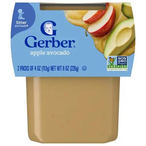 Winnie Market Basket – Gerber Apple Avocado, Sitter 2nd Foods,