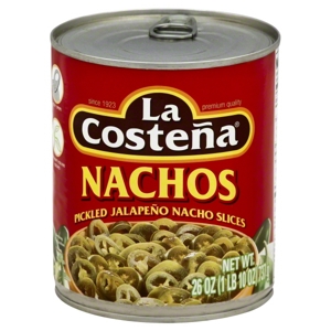 La Costena Jalapeno Nacho Slices, Pickled, 26 oz (1 lb 10 oz) 737 g
