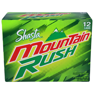 Shasta Soda, Mountain Rush, 12 - 12 fl oz (355 ml) cans [144 fl oz (4.26 l)]