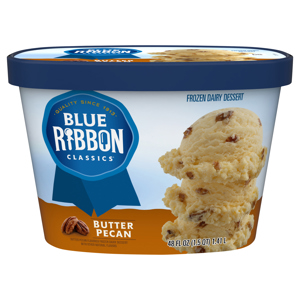 Blue Ribbon Classics Butter Pecan Frozen Dairy Dessert, 48 fl oz (1.5 qt) 1.41 l