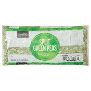 Essential Everyday Split Green Peas, 16 oz (1 lb) 454 g