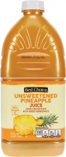 Best Choice Pineapple Juice Unsweetened 64 oz