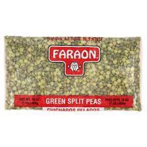 Faraon Green Split Peas, Dried, 16 oz