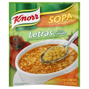 Knorr Soup Mix, Tomato Based Alphabet Pasta, 3.5 oz (100 g)