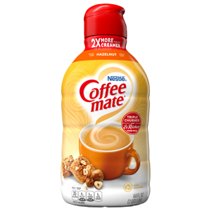 Coffee-Mate Coffee Creamer, Hazelnut, 64 fl oz (2 qt) 1.89 l
