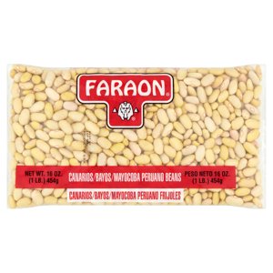 Faraon Canarios/Bayos/Mayocoba Peruano Beans, Dry, 1 lb