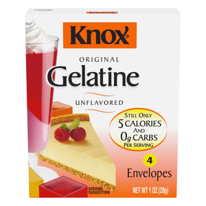 Knox Original Unflavored Gelatine, 4 envelopes [1 oz (28 g)]