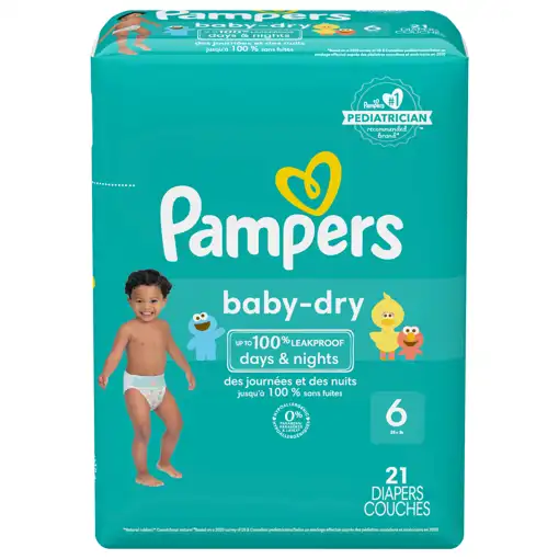 Babies  Specials – Mark's My Store – Pampers Diapers, 6 (35+ Lb),  Baby-dry, 21 Diapers