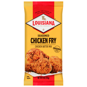 Louisiana Fish Fry Products Seasoned Chicken Fry Chicken Batter Mix, 9 oz (255 g)