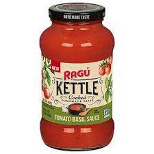 Ragu Kettle Cooked Tomato Basil Sauce, 24 oz (1 lb 8 oz) 680 g