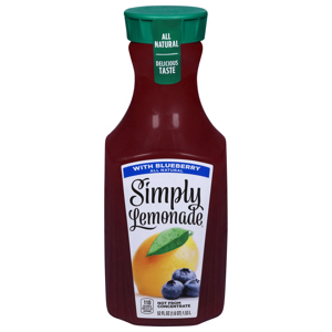 Simply Lemonade, with Blueberry, 52 fl oz (1.6 qt) 1.53 l
